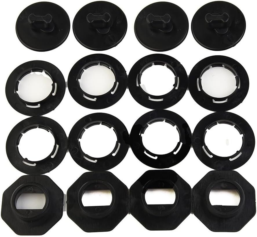 ya 4 8.10 4 Set Universal Car Floor Mat Clips Retainer Carpet Fixing-Clamps Holders Black