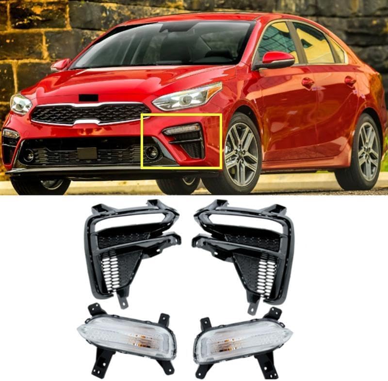 ya 9 10.24 for Kia Forte 2019-2020 2021 Halogen Front Bumper Fog Lamp Bracket Signal Lamp