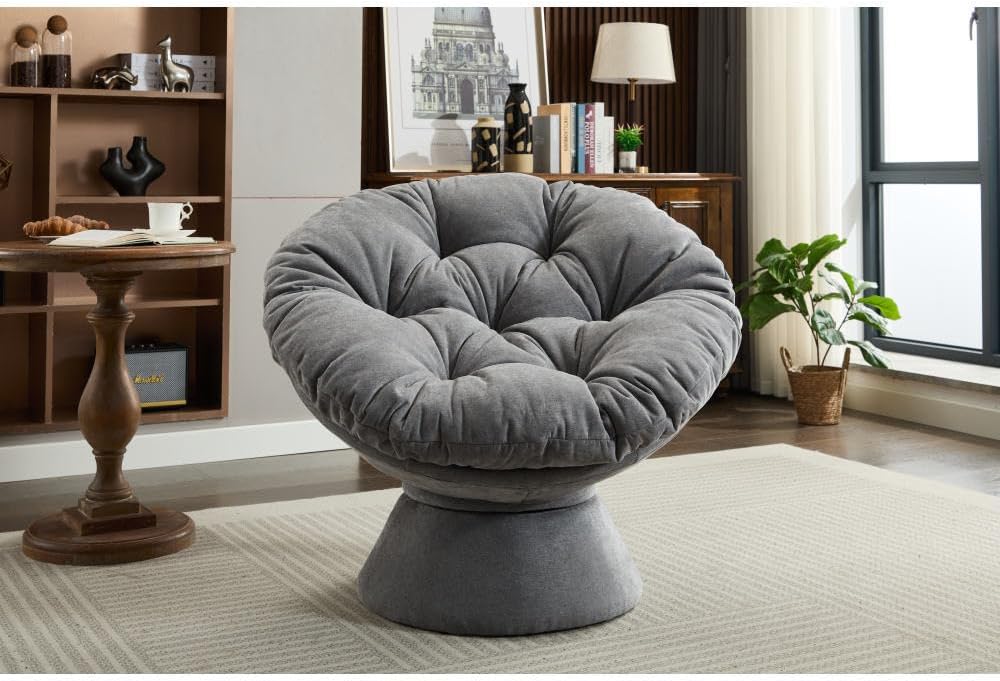 ya 28 10.13 baidi 360¡ã Oversized Swivel Accent Papasan for Living Room Bedroom