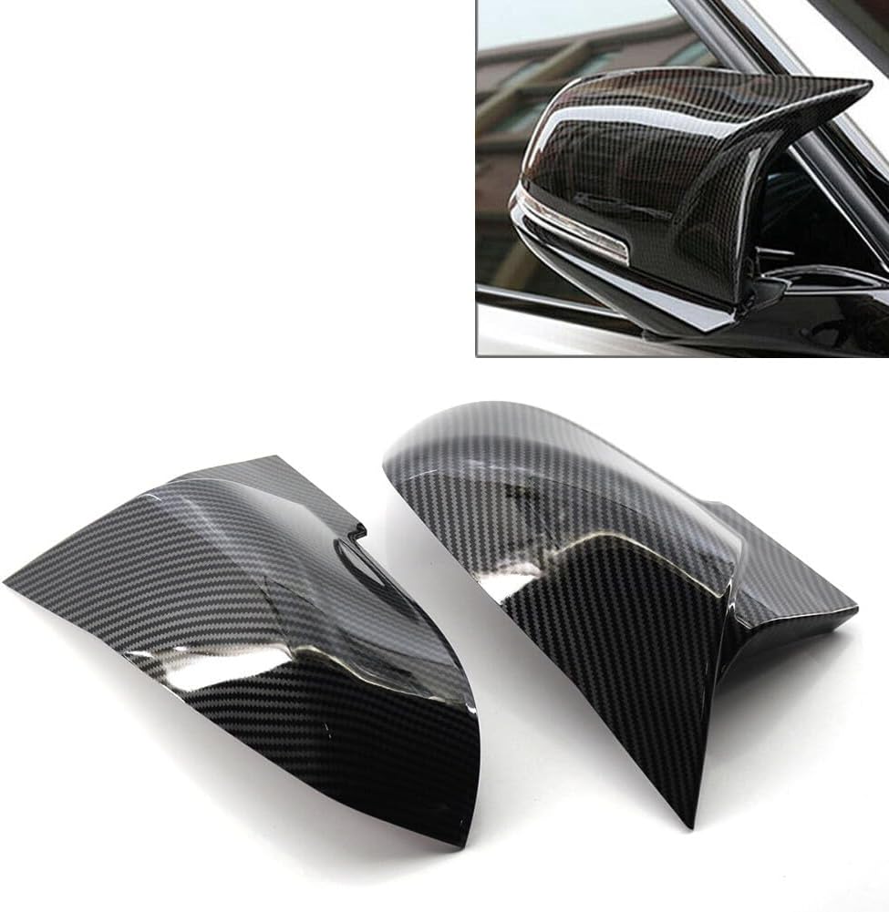 ya 11 9.14 baidi1 Pair Rearview Mirror Cover Caps for BMW 1 2 3 4 Series X1 M2 I3 I3S