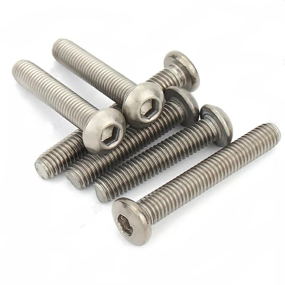 ya 16 10.20 baidi Titanium GR2 Hex Socket Bolt Button Head Screws 4# 8# 10#-2