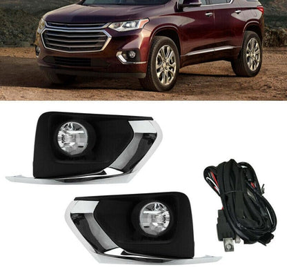 ya 2 8.15 Package front bumper fog light with baffle suitable for 2018-2021 for Chevrolet Traverse complete