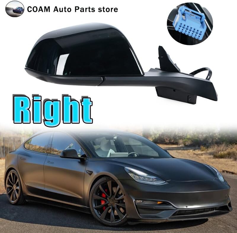 ya 11 9.14 baidiRearview mirror assembly for Tesla Model 3 2017-20 1592032-00-E-