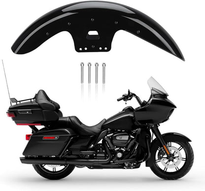 ya 23 10.7 baidi Gloss Black 19 Wheel Wrap Front Fender for Harley Road Electra Glide Road King
