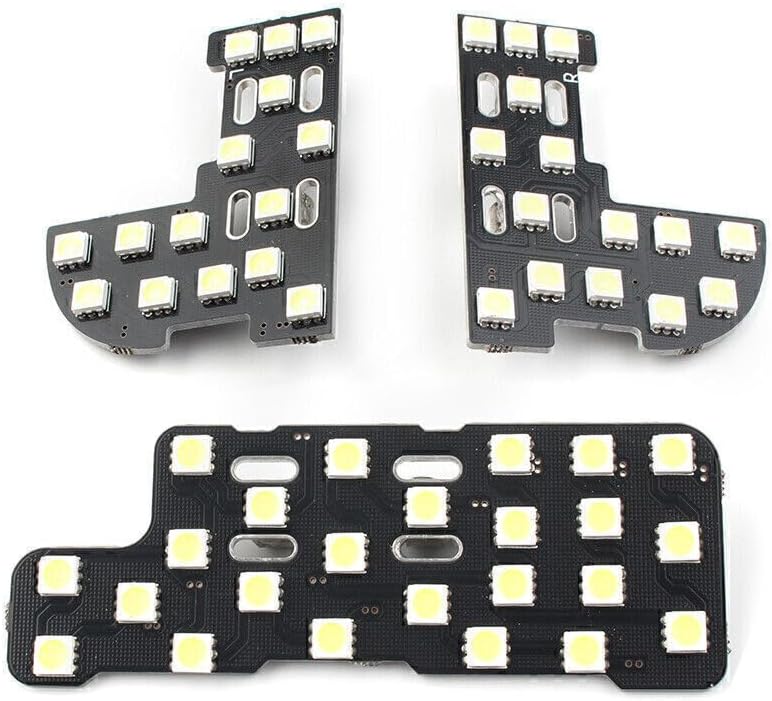 ya 13 9.15 baidi 3 Pieces White Car Interior Dome Map Reading Light Bulbs Fits 2006-11 for H