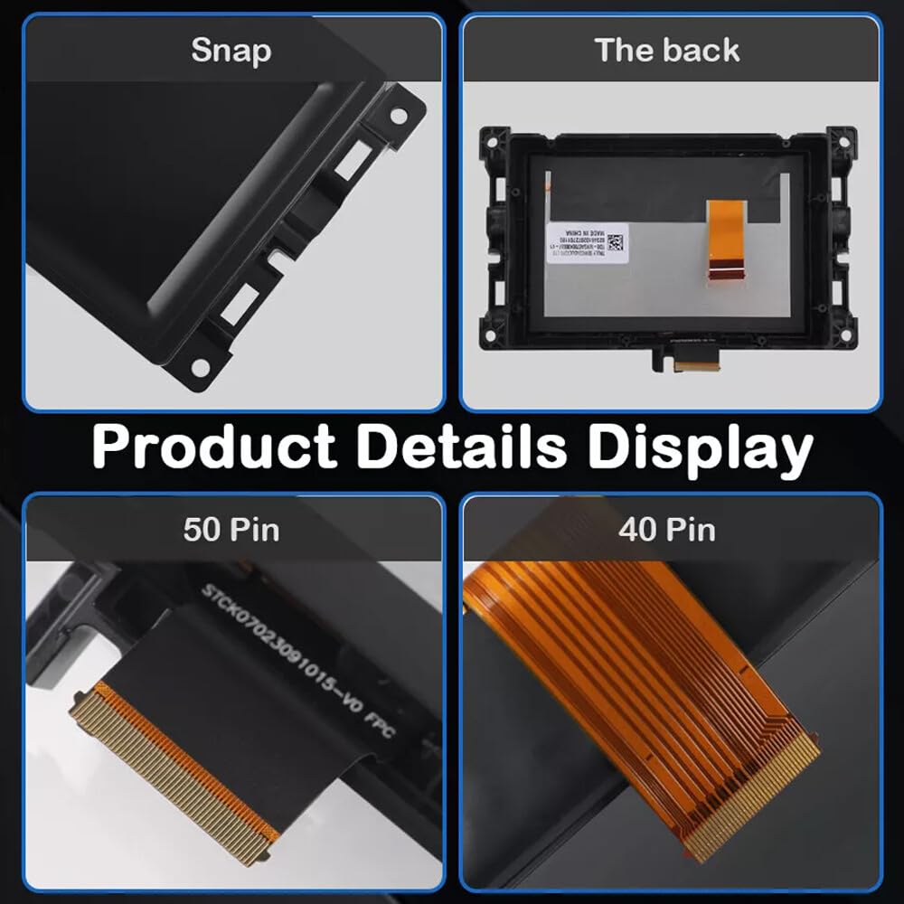 ya 6 8.24 baidi Display Touch Screen 7 Inch LCD Screen for 2017-2020 for Jeep Compass Radio Navigation Replacement 
