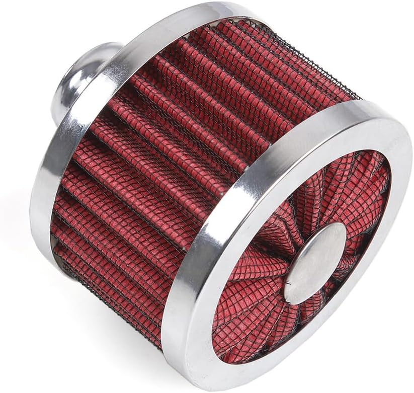 ya 13 9.15 baidi Red Extra Flow 1 to 1-1/4 Push In Valve Cover Baffle Breather Vent Filter