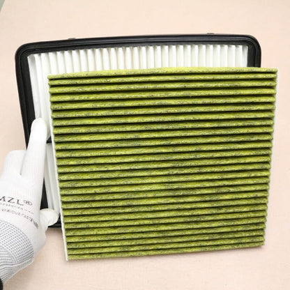 ya 23 10.7 baidi Engine + Carbon Compartment Air Filter Combo Kit for Hyundai Sonata 2011-2015 L4 2.4L-
