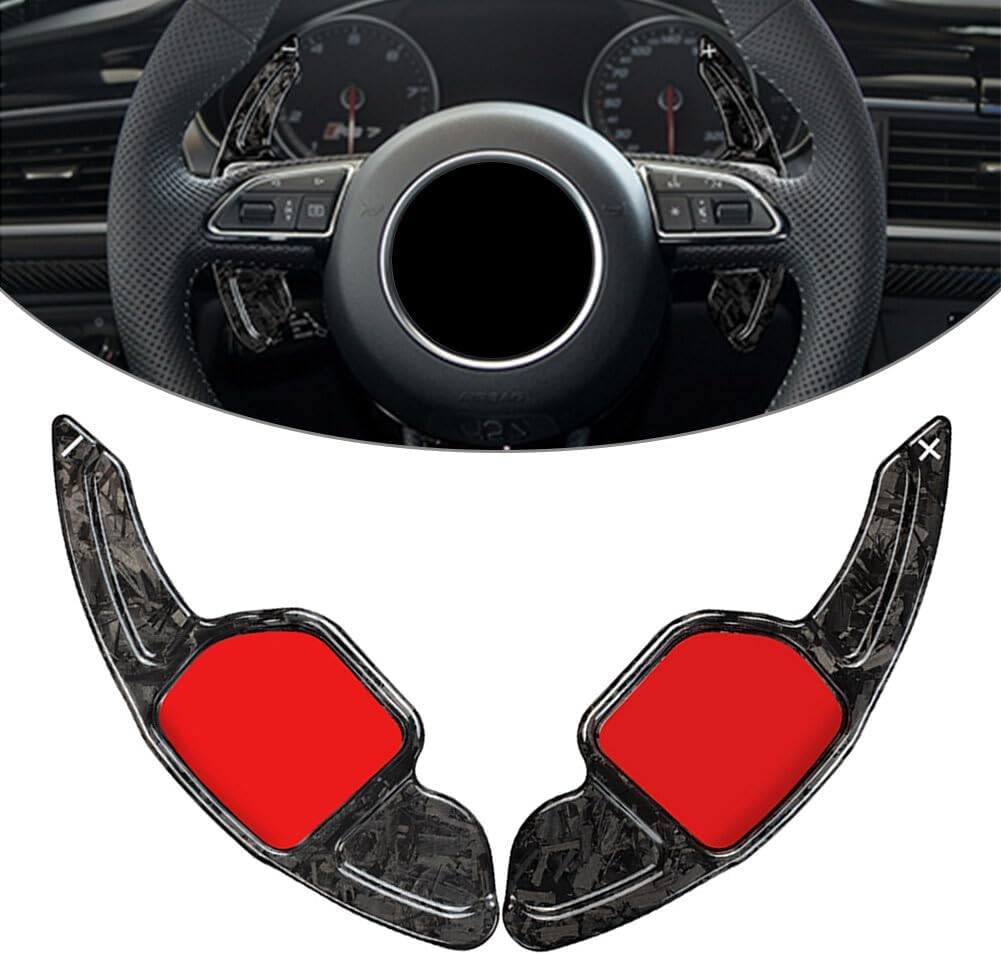ya 10 9.16 zhengce Carbon Fiber Steering Wheel Paddle Shifter Extension 2PCS Fit for Audi S6 S
