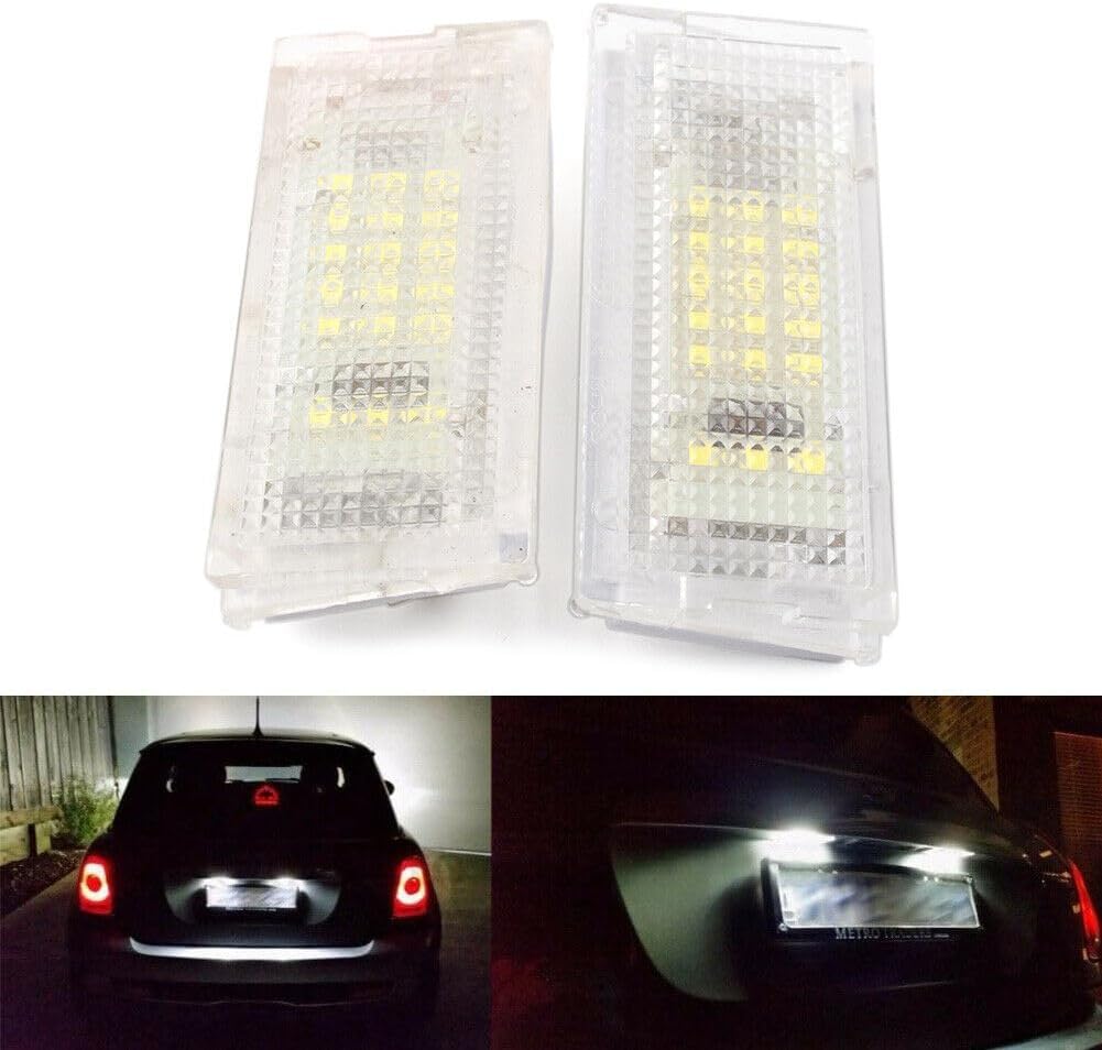 ya 4 8.8 Pack LED License Plate Lights for BMW Mini Cooper R50 R52 R53 CANBUS Lights 