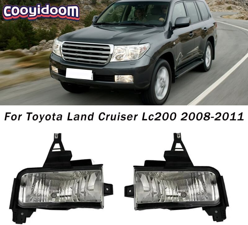 ya 9 10.24 2X Fog Light Signal Lamp Foglamp With Bulb for Toyota for Land Cruiser Lc200 08-11