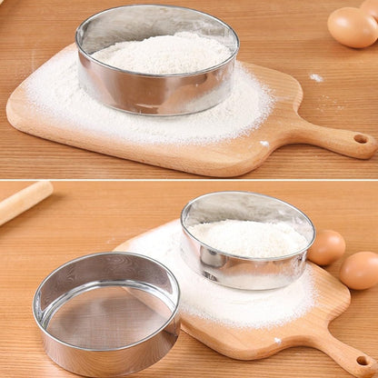 ya 14 9.20 baidi 2 Pcs Baking Tools Fine Mesh Sieve Flour Stainless Steel Sifter Gadgets-1
