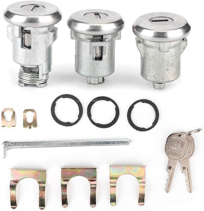 ya 5 8.10 Hot Cutlass Lock Set Door Trunk Key Kit 654394765282 Replacement Part for