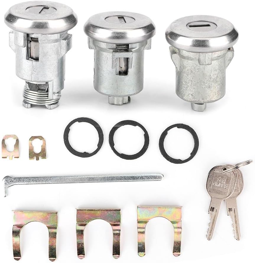 ya 8 8.24 baidi Hot Cutlass Lock Set Door Trunk Key Kit 654394765282 Replacement Part for