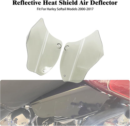ya 7 8.24 baidi Smoke Saddle Heat Shield Air Deflectors Fit for Harley Softail Fat Boy 2000-2017