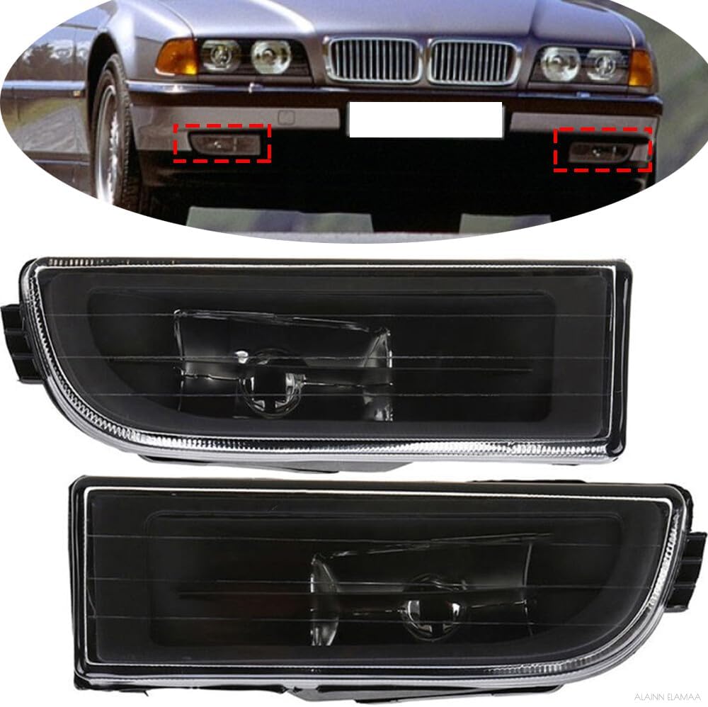 ya 10 9.16 zhengce Front Bumper Fog Light lamp For E38 7 740i 740iL 750i 750iL 1995-2000