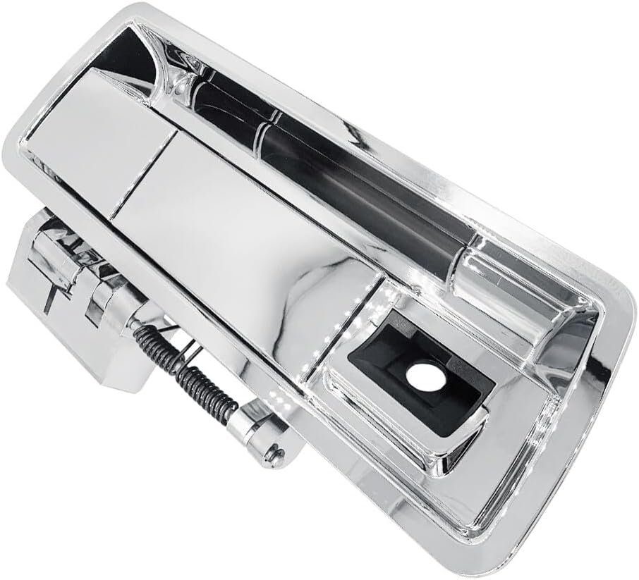 ya 9 10.24 Rear Liftgate Outside Door Handle with Camera Hole for Nissan Armada Chrome