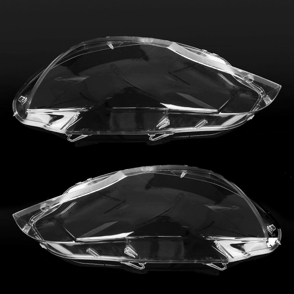 ya 4 8.10 Left + right for BMW X6 E71 2008-2014 pair clear headlight glass cover lens