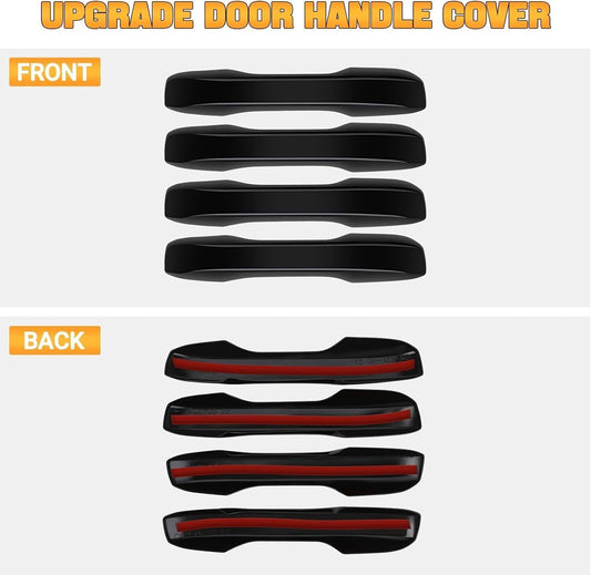 ya 2 8.24 baidi Door Handle Cover for 2022-2024 for Honda for Civic 2023-2024 for Accord for CR-V HR-V Black 