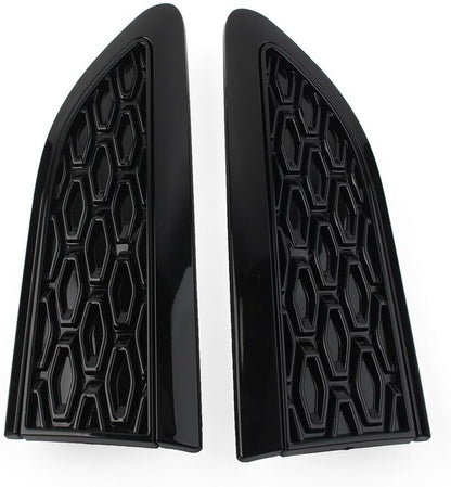 ya 4 8.14 for Land Rover Discovery Sport 2015+ Glossy Black Side Wing Vent Fender Trim 2pc
