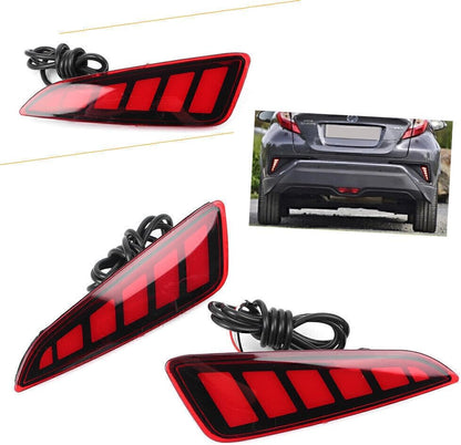 ya 4 8.8 2pcs LED rear fog light tail light bumper light for Toyota C-HR CHR 2016-2018 2017