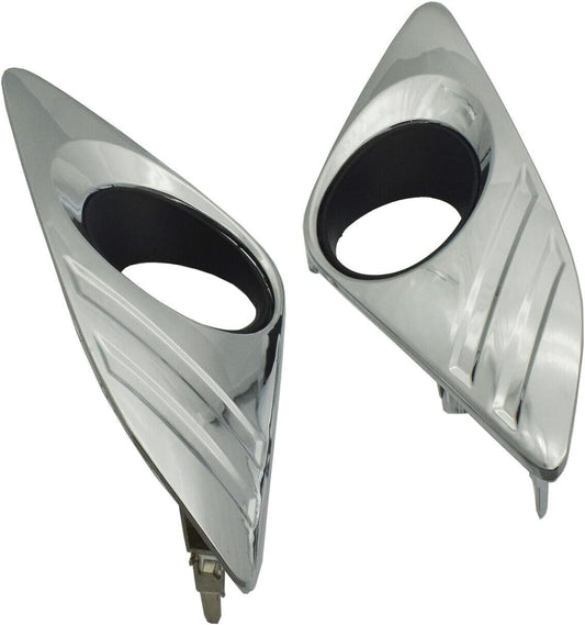 ya 4 8.10 A pair of chrome fog lamp decorative protective covers on both sides suitable for Toyota for Camry 2012-2014