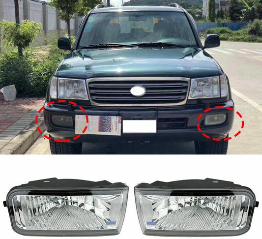 ya 4 8.8 Suitable for Toyota Land Cruiser LC100 1998-2007 Front bumper fog driving light assembly 