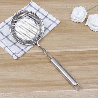 ya 14 9.20 baidi Stainless Steel Colander Fried Food Strainer Cooking Strainers Scoop-1