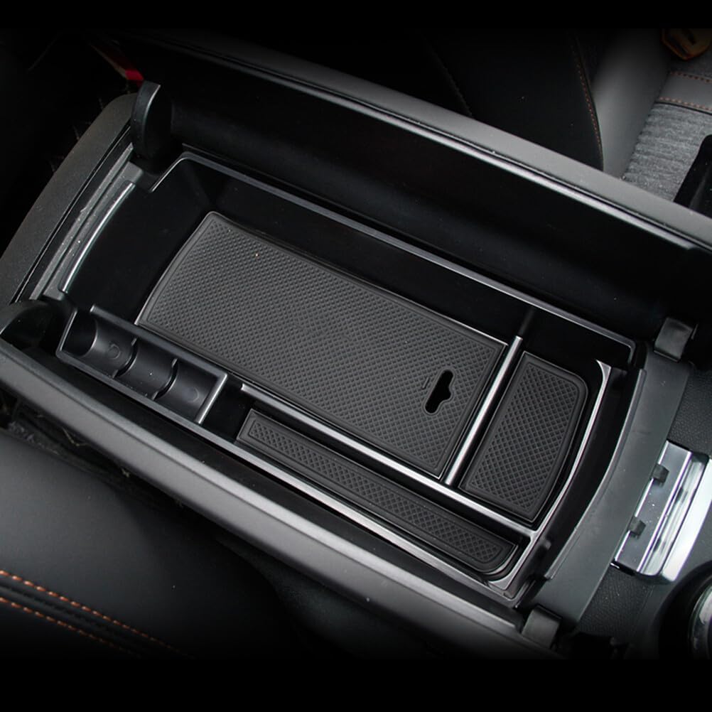 ya 5 8.10 Car Parts Black Interior Armrest Storage Box Holder for Peugeot 3008 2017-2020
