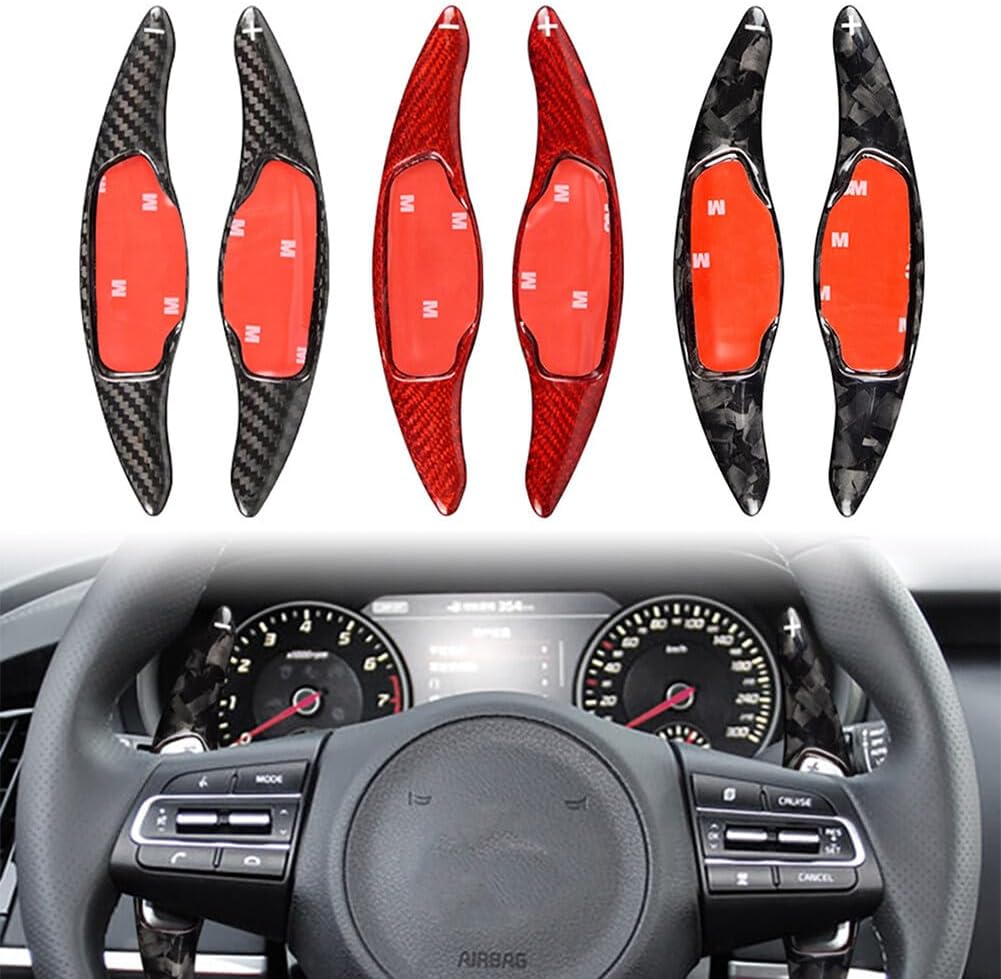 ya 5 8.24 baidi Carbon Fiber Steering Wheel Shift Paddle for Kia Stinger GT GTLine GTS 2018-2022