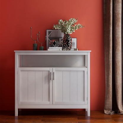 ya 28 10.13 baidi Storage Sideboard & Buffet Server White Cabinet for Kitchen/Living room