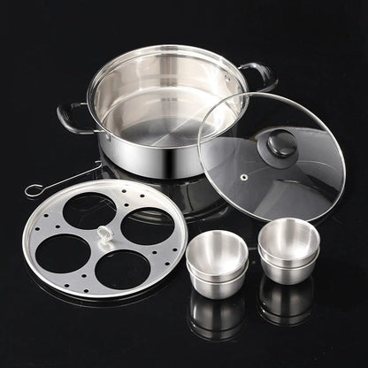 ya 14 9.20 baidi Stainless Steel er 20cm Thickened for Home Cooking Eggs and for Mini Cakes-1
