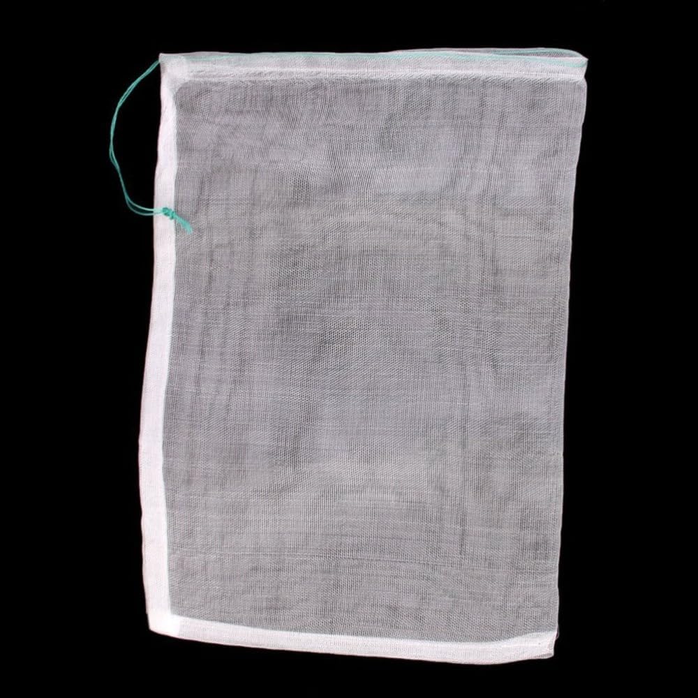 ya 14 9.20 baidi 10pcs 25 * 35cm Drawstring Nylon Mesh Filter Media Bag for Aquarium Garden Pond-1