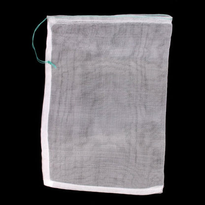 ya 14 9.20 baidi 10pcs 25 * 35cm Drawstring Nylon Mesh Filter Media Bag for Aquarium Garden Pond-1