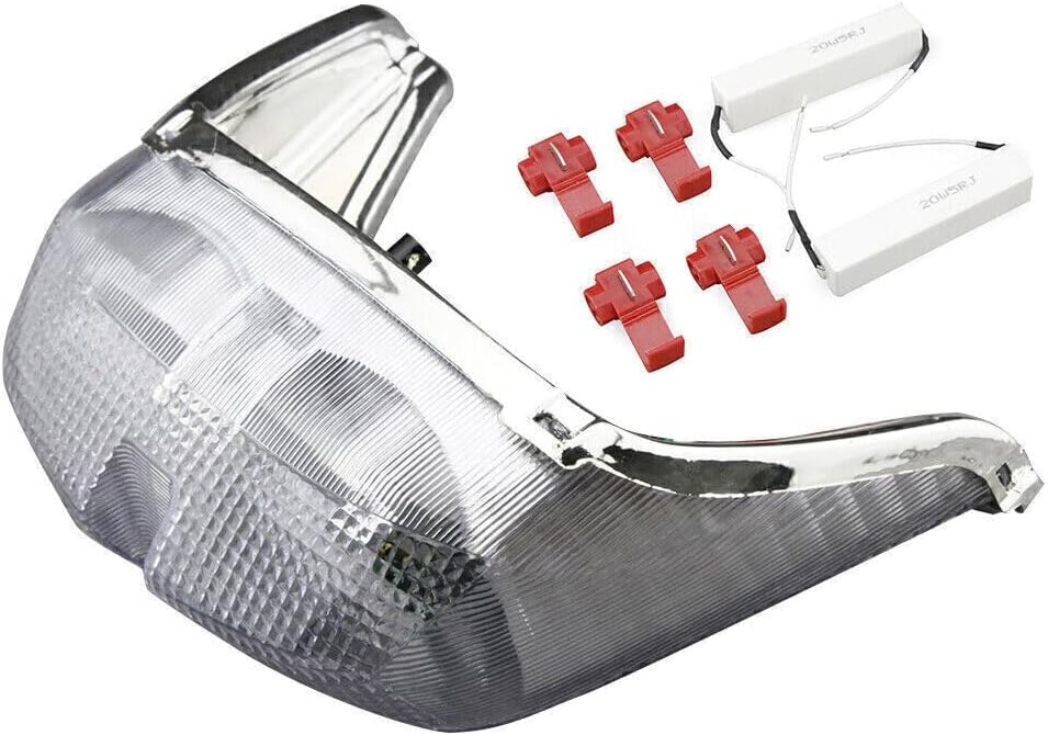 ya 5 8.24 baidi Clear LED Stop Tail Light Brake Turn Signals for Yamaha 1998 1999 2000 YZF R6