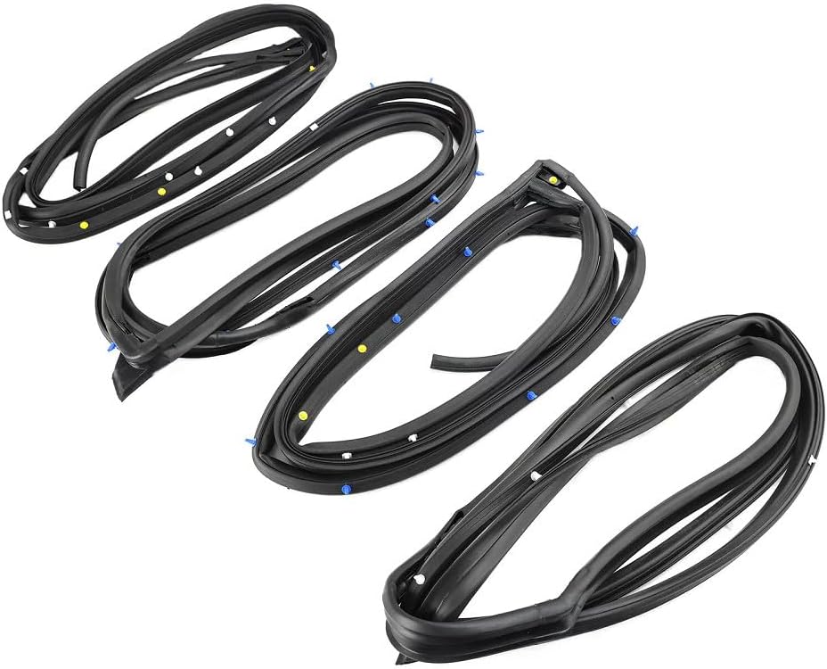 ya 10 9.16 baidi 4 x for Corolla 2007-2013 Front Rear Door Weatherstrip Rubber Circle