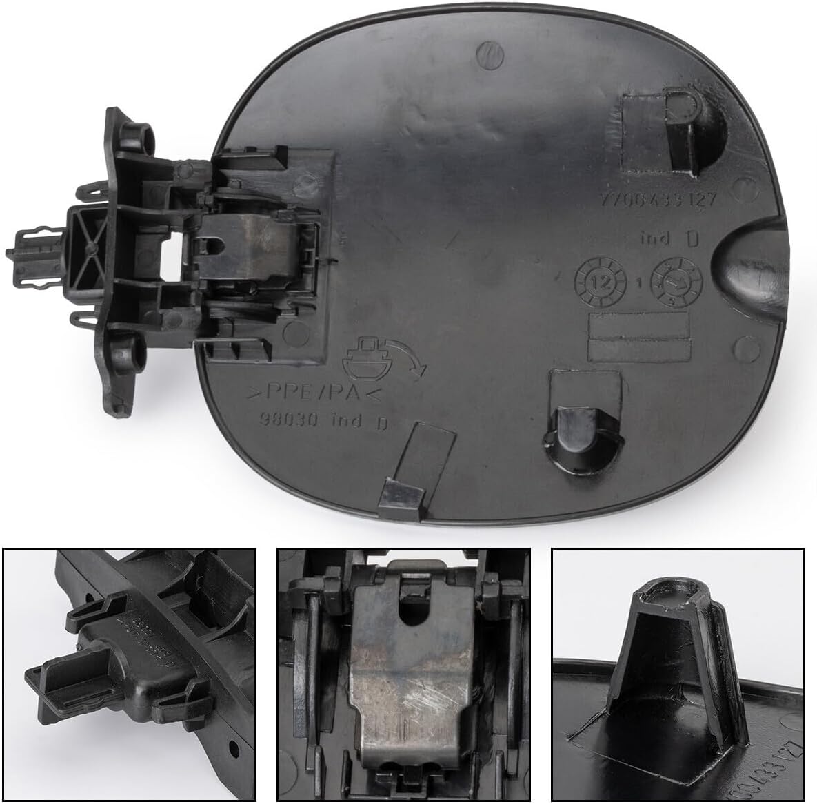 ya 5 8.10 7700433127 for Renault Thalia Mk1 2000-2010 2005 2006 Black Fuel Tank Cover
