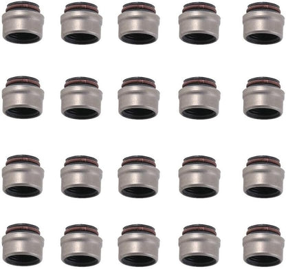 ya 10 9.16 baidi 20Pcs 6mm Valve Stem Seals for VW for Audi for Skoda for SEAT 1.8 1.8T 2.5 20V