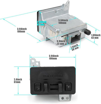 ya 9 10.24 Dash Trailer Brake Controller Kit for Ford F-150 F150 2011-2014 BL3Z19H332A