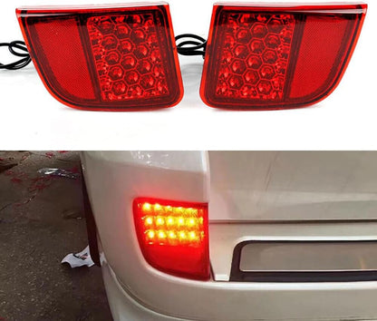ya 13 9.15 baidi for Toyota Land Cruiser 08-15 LED Rear Bumper Reflector Brake Driver Fog Li