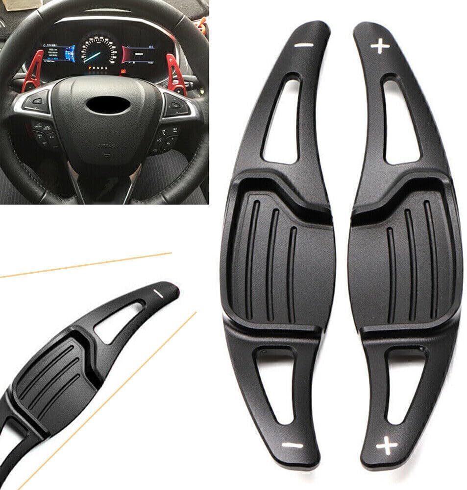 ya 4 8.8.2 Black Car Steering Wheel Shift Paddle Shifter Extension for Ford Mondeo 13-2019