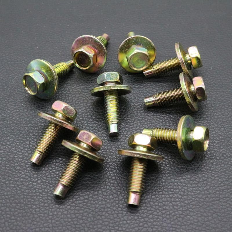 ya 23 10.7 baidi 10Pcs for Ford Body Bolts Dog Point 5/16-18 X 1-1/16 Hex Head 384921-S36