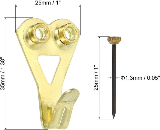 ya 26 10.21 baidi 30set 50 Lbs Picture Hangers Photo Wall Hanging Hooks Nails Picture Hanging Kit-2