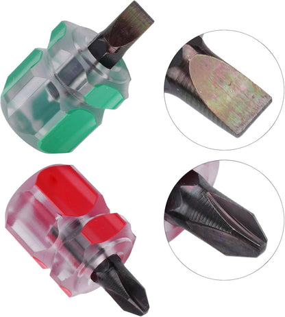 ya 26 10.21 baidi 2pcs Small Flat Head/Cross-Head Screw Driver Screwdriver Repair Tools