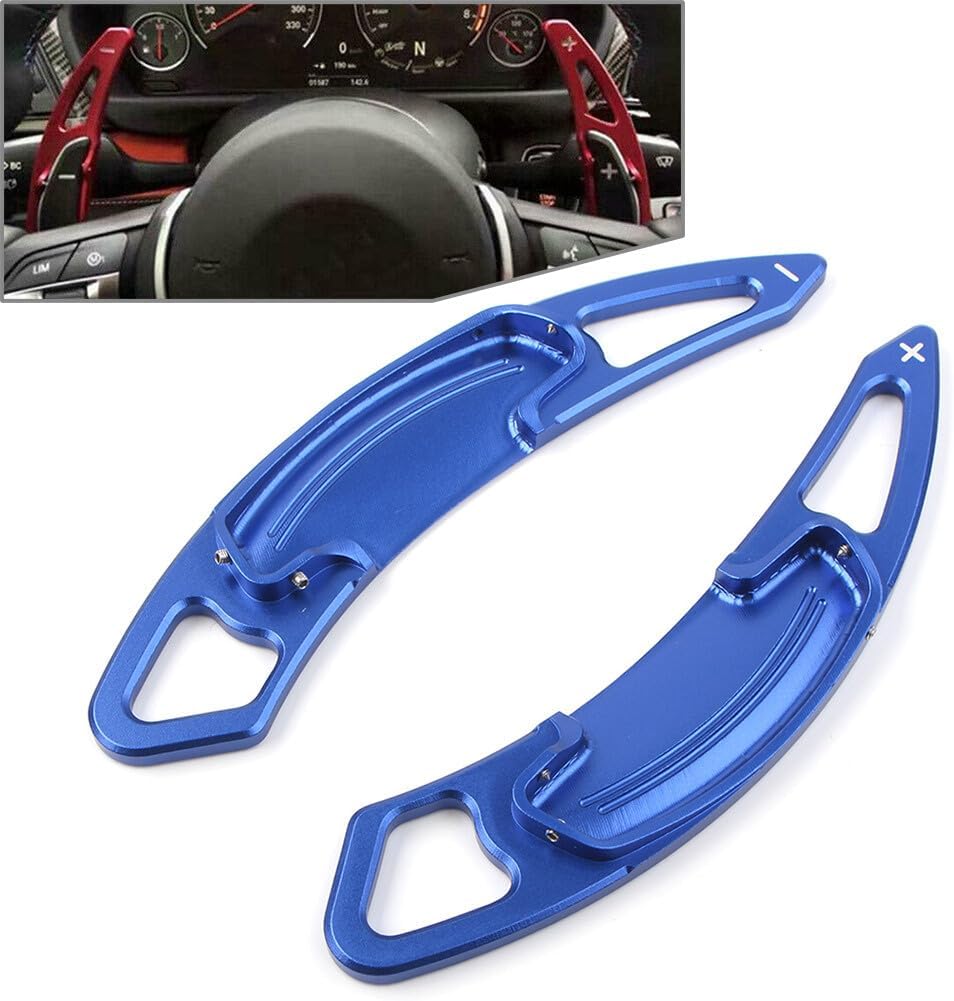 ya 5 8.24 baidi for Honda for Accord 2013-2019 Aluminum Blue DSG Paddle Shifters Extensions Trim