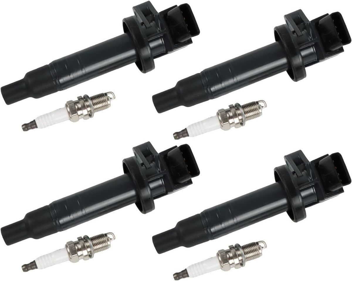 ya 9 10.24 4x Ignition Coils + 4x Iridium Spark Plugs for COROLLA for Toyota Matrix Celica00-08
