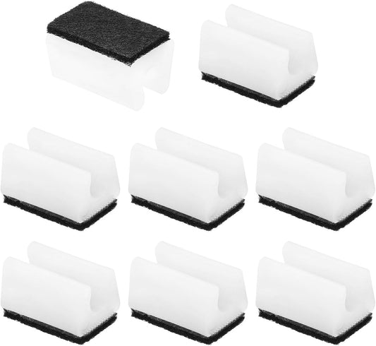 ya 26 10.21 baidi 8pcs U Chair Leg Caps, 8mm U Shaped Chair Leg Floor Protector Tangle, White