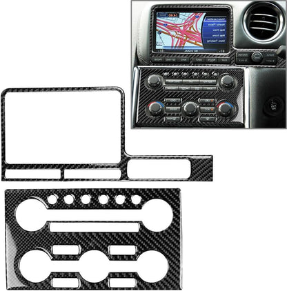 ya 4 8.14 RHD Central Control Navigation Panel Cover Trim for Nissan GTR R35 2008-2016 Car
