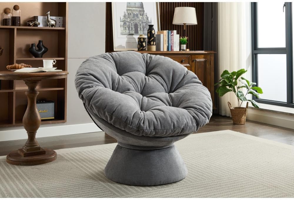 ya 28 10.13 baidi 360¡ã Oversized Swivel Accent Papasan for Living Room Bedroom
