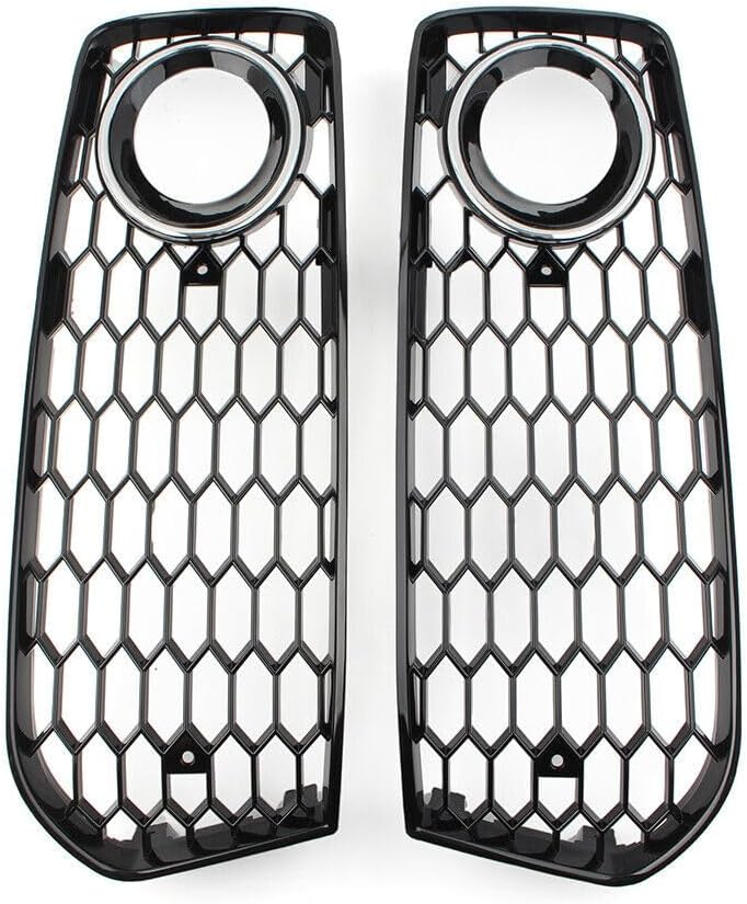 ya 2 8.15 Honeycomb front bumper fog light grille protective cover suitable for Audi A5 S5 B8 RS5 08-12